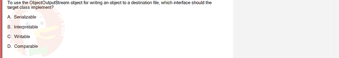 PRO192_SU24_FE2_616897_1 - (Choose 1 answer)   To use the ObjectOutputStream object for writing an object to