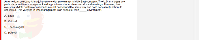 MGT103_SP24B5_FE_416980_imageIndex - (Choose 1 answer)   An American company is in a joint venture with an overseas Middle