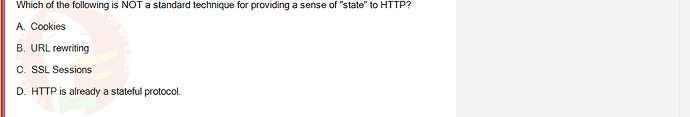 PRJ301_SP24B5_FE_433909_imageIndex - (Choose 1 answer)   Which of the following is NOT a standard technique for providing a