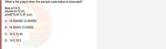 PRF192_SP24B5_FE_798937_imageIndex - (Choose 1 answer)   What is the output when the sample code below