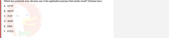 NWC204_SU24_FE_635748_1 - (Choose 2 answers)   Which two protocols may devices use in the application