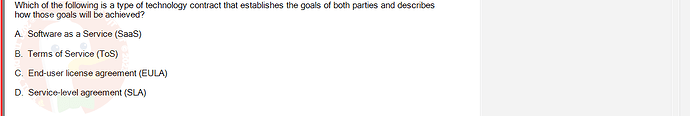 ITE302c_SU24_FE_982599_1 - (Choose 1 answer)   Which of the following is a type of technology contract that establishes