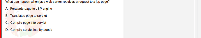 PRJ301_SU24_RE_714501_1 - (Choose 2 answers)   What can happen when java web server receives a request to a