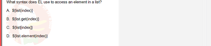 PRJ301_SU24_B5FE_627869_1 - (Choose 1 answer)   What syntax does EL use to