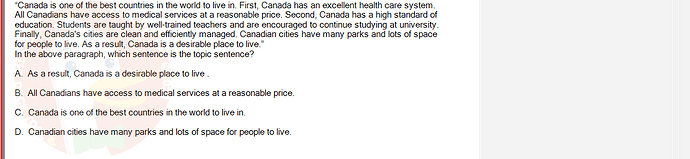 SSL101c_SU24_RE_918145_1 - (Choose 1 answer)   "Canada is one of the best countries in the world to live