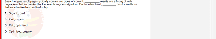 DMS301m_SU24_FE_905878_1 - (Choose 1 answer)   Search engine result pages typically contain two types of content. pages selected and