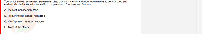 SWT301_SU24_RE_587839_1 - (Choose 1 answer)   Tool which stores requirement statements, check for consistency and allow requirements to