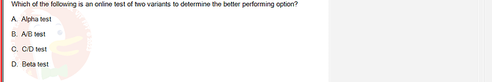 DMA301m_FA24_FE_612180_1 - (Choose 1 answer)   Which of the following is an online test of two variants