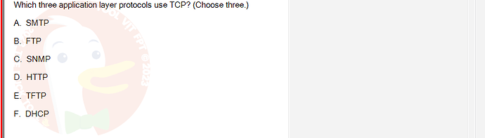 NWC204_SU24_FE_635748_1 - (Choose 3 answers)   Which three application layer protocols use