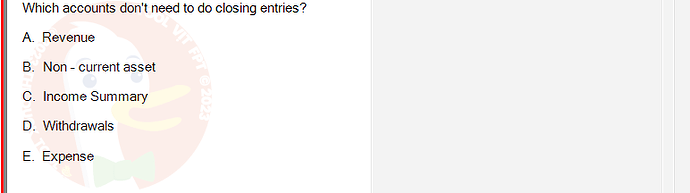 ACC101_SU24_RE_462588_1 - (Choose 1 answer)   Which accounts don't need to do