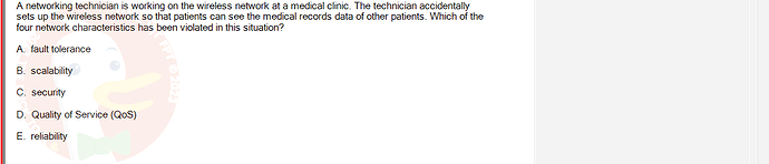 NWC204_SU24_FE_635748_1 - (Choose 1 answer)   A networking technician is working on the wireless network at a medical