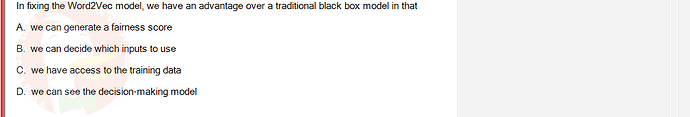 ITE302c_FA24_RE_816089_1 - (Choose 1 answer)   In fixing the Word2Vec model, we have an advantage over a traditional