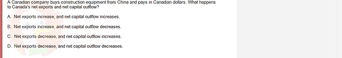 ECO121_FA24_FE_429504_1 - (Choose 1 answer)   A Canadian company buys construction equipment from China and pays in Canadian