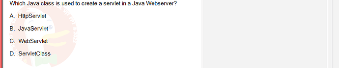 PRJ301_SU24_FE_934101_1 - (Choose 1 answer)   Which Java class is used to create