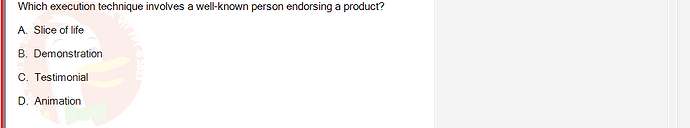 MKT304_FA24_FE_793890_1 - (Choose 1 answer)   Which execution technique involves a well-known