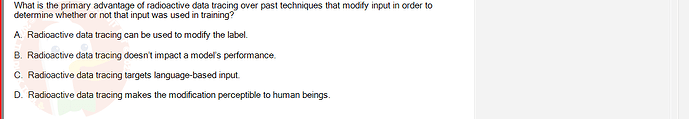 ITE302c_FA24_FE_768765_1 - (Choose 1 answer)   What is the primary advantage of radioactive data tracing over past techniques