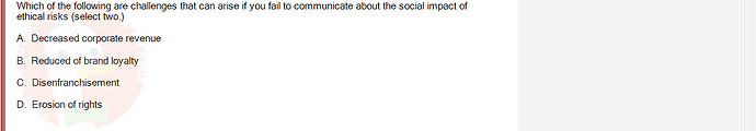 ITE302c_FA24_RE_816089_1 - (Choose 2 answers)   Which of the following are challenges that can arise if you fail