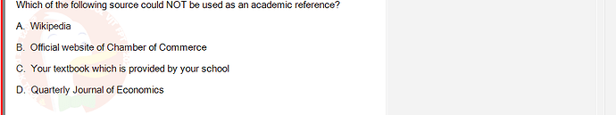 SSL101c_SU24_FE_749589_1 - (Choose 1 answer)   Which of the following source could NOT be used as an academic