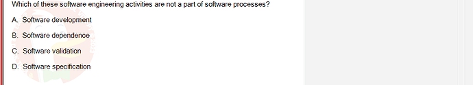 SWE201c_SU24_TE1_193193_1 - (Choose 1 answer)   Which of these software engineering activities are not a