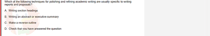 SSL101c_SU24_FE_749589_1 - (Choose 2 answers)   Which of the following techniques for polishing and refining academic writing are