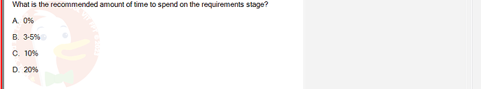SWE201c_SP25_RE_519519_1 - (Choose 1 answer)   What is the recommended amount of time