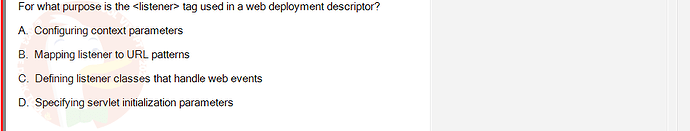 PRJ301_FA24_FE_812898_1 - (Choose 1 answer)   For what purpose is the  tag used in a web deployment