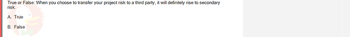 PMG201c_FA24_FE_187476_1 - (Choose 1 answer)   True or False: When you choose to transfer your project