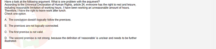 SSL101c_SU24_RE_918145_1 - (Choose 1 answer)   Have a look at the following argument. What is one problem with