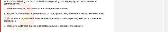 ITE302c_SU24_FE_982599_1 - (Choose 1 answer)   Which of the following is a best practice for incorporating diversity, equity,