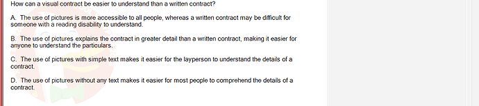 ITE302c_SU24_FE_982599_1 - (Choose 1 answer)   How can a visual contract be easier to understand than a written