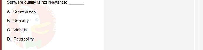 SWT301_SU24_RE_587839_1 - (Choose 1 answer)   Software quality is