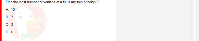 MAD101_SU24_RE_888281_1 - (Choose 1 answer)   Find the least number of vertices of